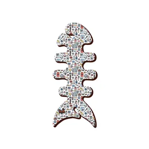 نشانگر کتاب لوکسینو مدل  Fish bone کد Bookland_1