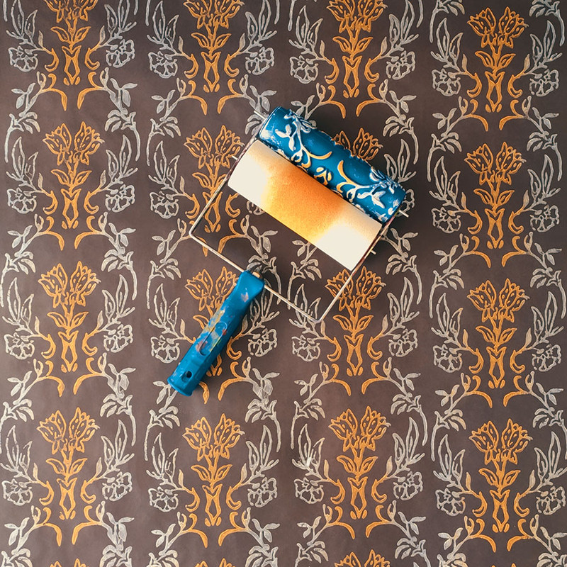 غلتک طرح دار نقاشی مدل EG344C سایز 7 اینچ