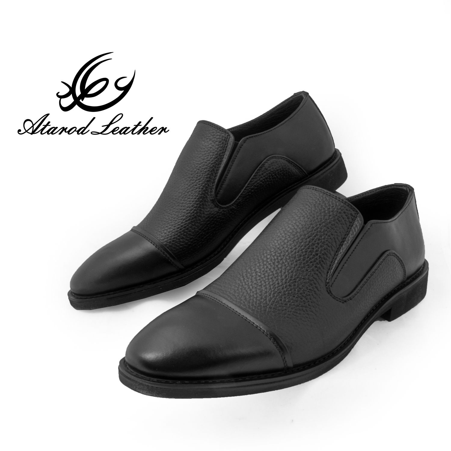 کفش مردانه چرم عطارد مدل چرم طبیعی کد SH143 -  - 3