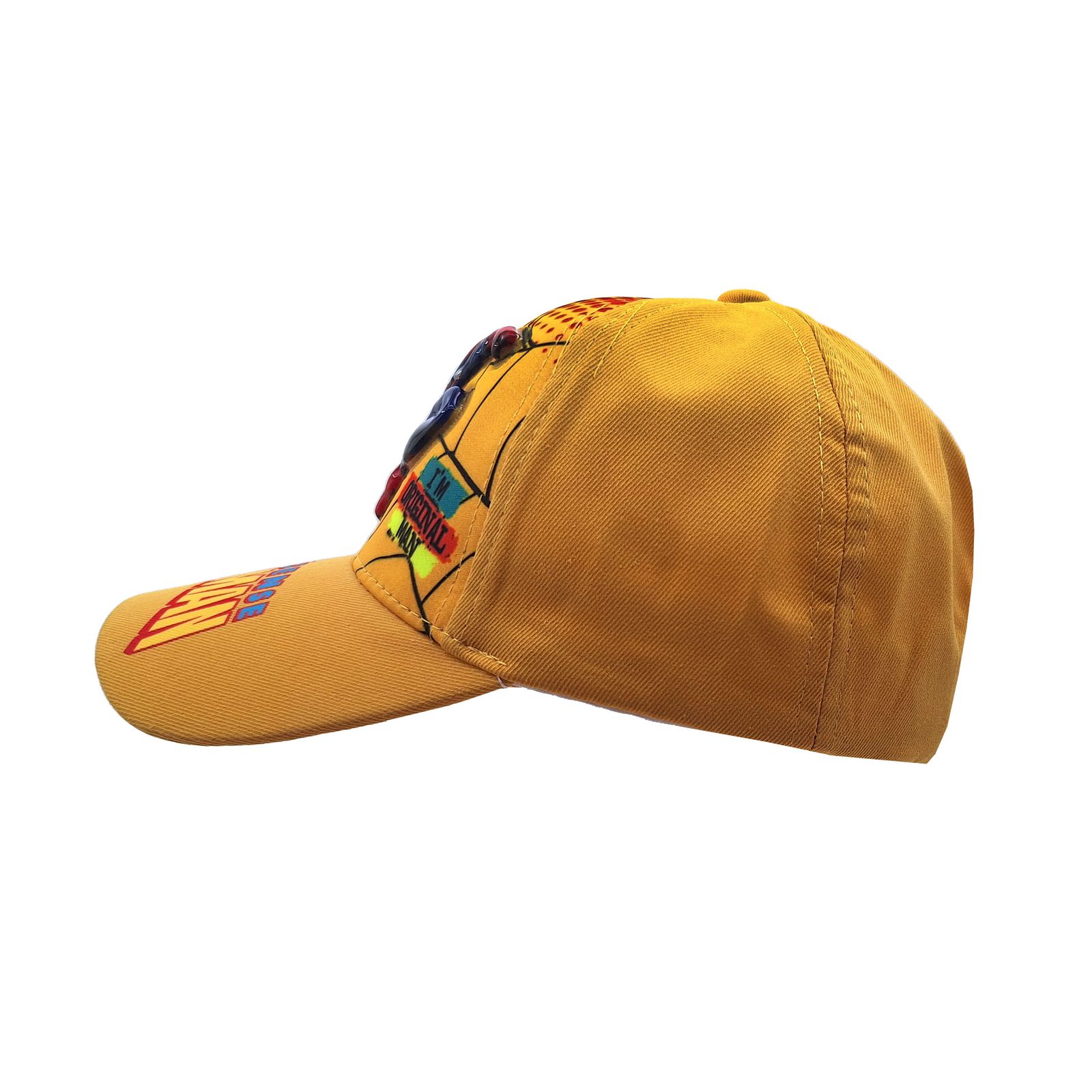 کلاه کپ پسرانه مدل مرد عنکبوتی چراغدار کد 1144 رنگ زرد -  - 4