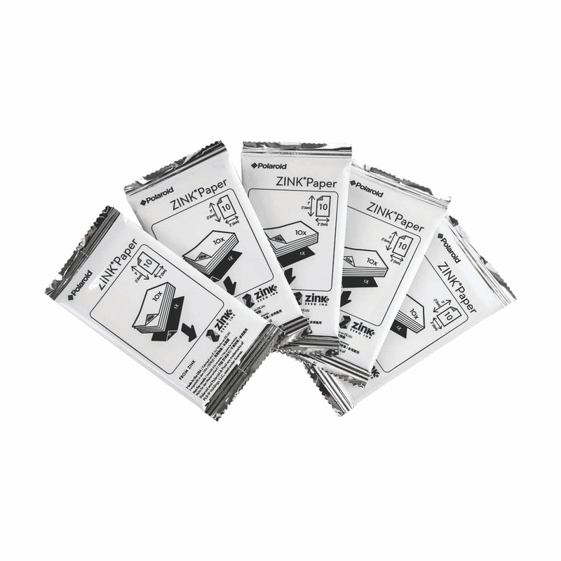 کاغذ چاپ سریع پولاروید مدل Peremium zink بسته ۵۰ عددی