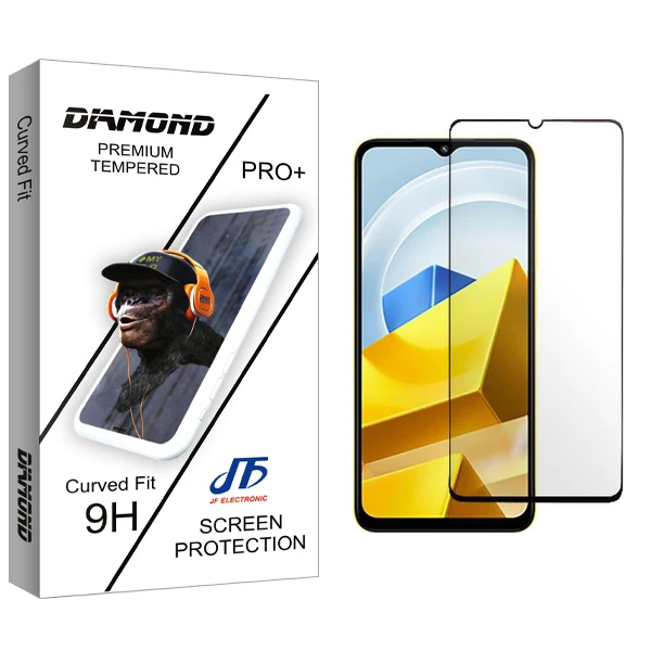 محافظ صفحه نمایش شیشه ای جی اف مدل Diamond مناسب برای گوشی موبایل شیائومی Poco M5