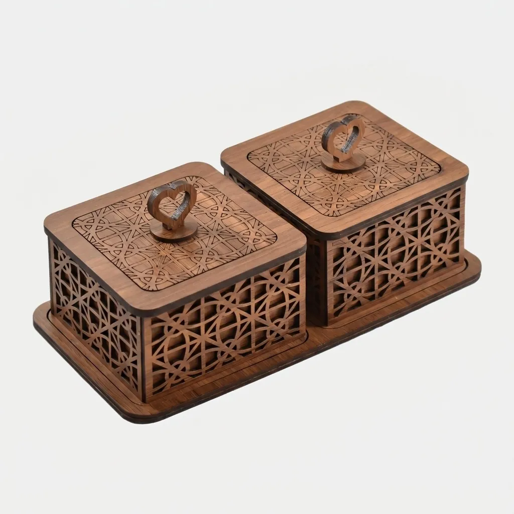 قندان مدل یاس مجموعه سه عددی