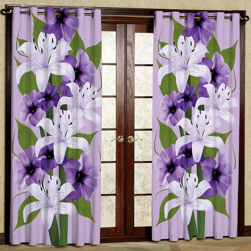 پرده مدل مخمل پانچی کد 1201T2 سایز 200x140 سانتی متر