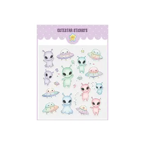 برچسب کیوت استار مدل اسکرپ بوک طرح آدم فضایی