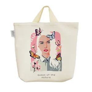 ساک خرید خندالو مدل زن و پروانه کد 3149