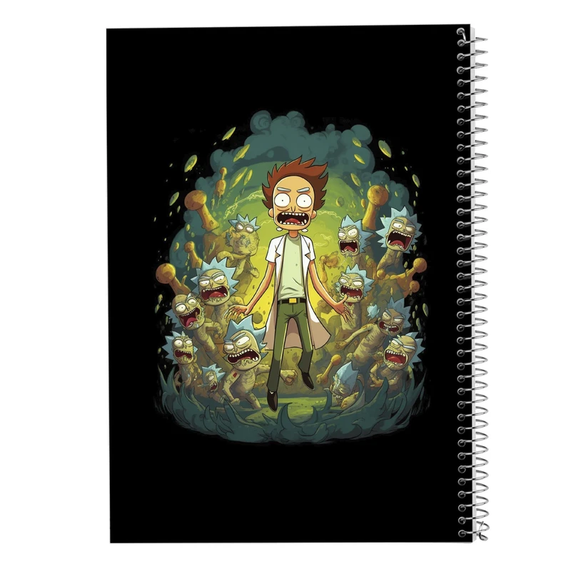 دفتر مشق 100 برگ مدوپد مدل ریک اند مورتی rick&morty کد DF10857