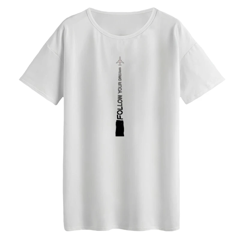 تی‌شرت لانگ آستین کوتاه زنانه مدل نوشته کد۱۳