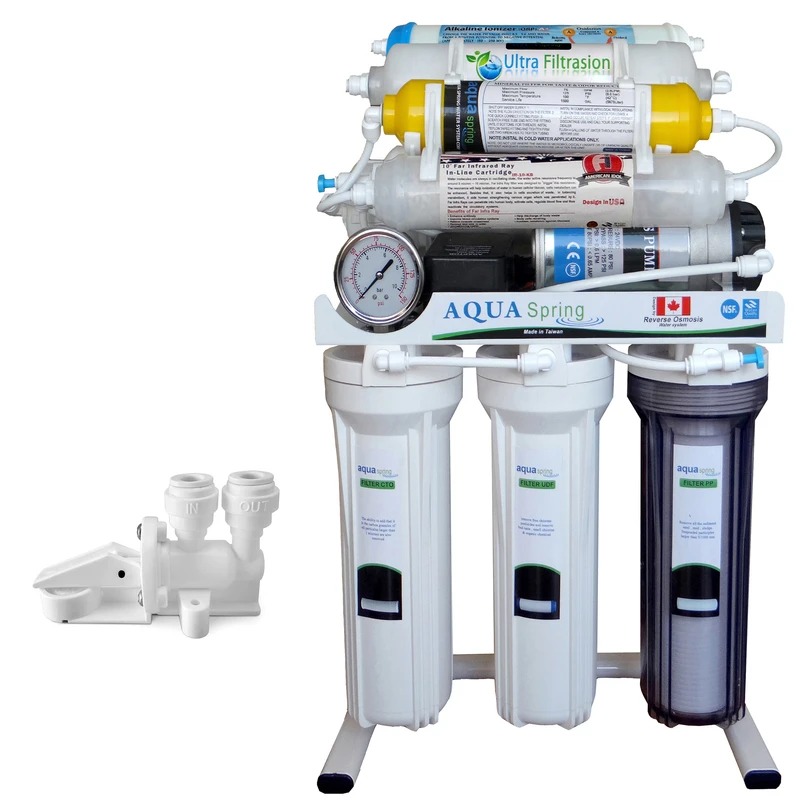 دستگاه تصفیه کننده آب آکوآ اسپرینگ مدل NF3800 به همراه کیت نشتی گیر 