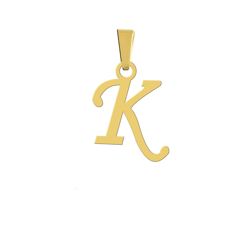 آویز گردنبند هایکا مدل حرف K کد q.h 46