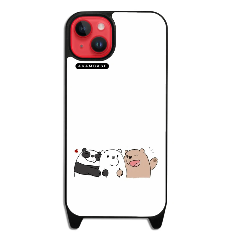 کاور آکام مدل AMCWLA15PLUS-BARE BEAR14 مناسب برای گوشی موبایل اپل iPhone 15 Plus