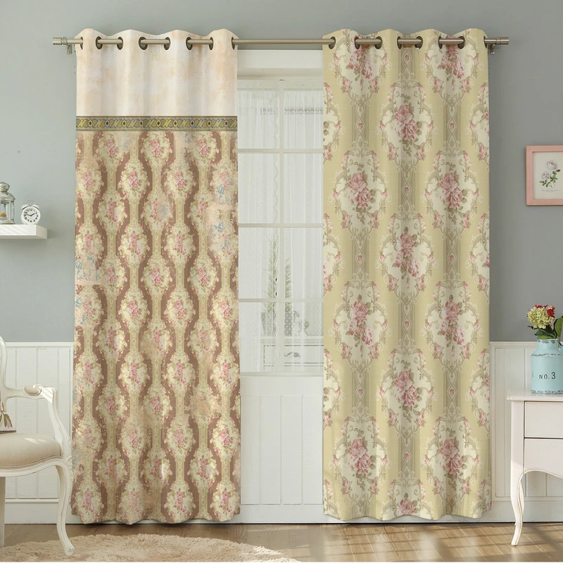 پرده نیروانا طرح سنتی مدل هازان کد 4894سایز 140×280 سانتی متر