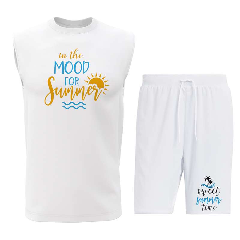 ست تاپ و شلوارک مردانه مدل S167W