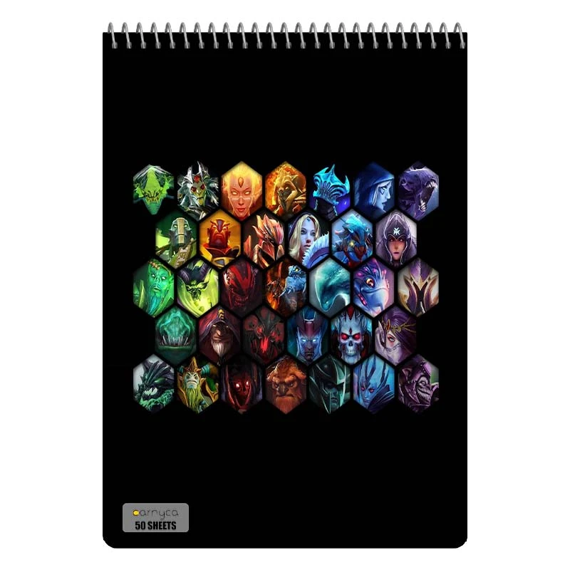 دفتر نقاشی 50 برگ سیمی کارنیکا طرح Dota 2 کد 26401