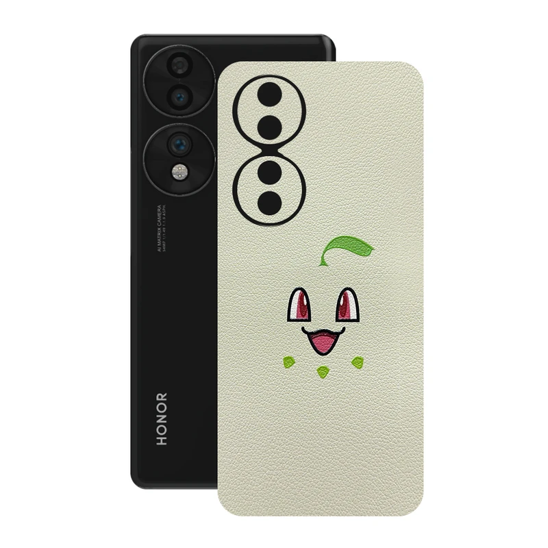 برچسب پوششی ریمکس مدل Leth طرح چیکوریتا پوکمون مناسب برای گوشی موبایل آنر 70