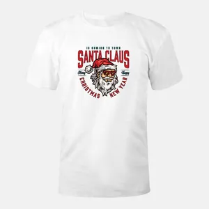 تی شرت آستین کوتاه زنانه مدل چاپ دار طرح سانتا