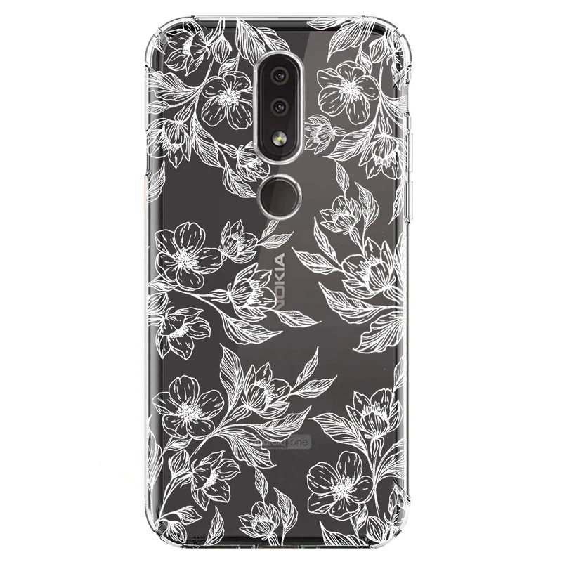 کاور مگافون طرح گل مدل C50-W مناسب برای گوشی موبایل نوکیا 4.2