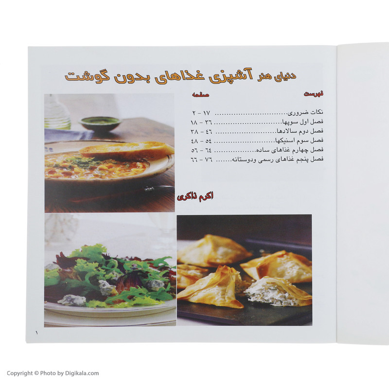 کتاب دنیای هنر آشپزی غذاهای بدون گوشت کتاب دنیای هنر آشپزی غذاهای بدون گوشت