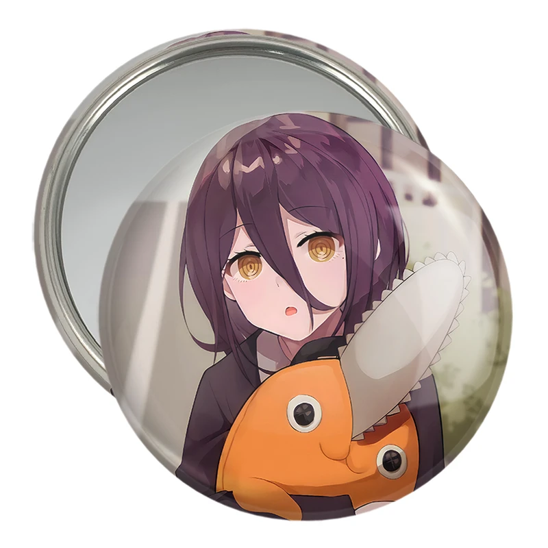 آینه جیبی خندالو مدل ریزه انیمه مرد اره ای Chainsaw Man  کد 17953