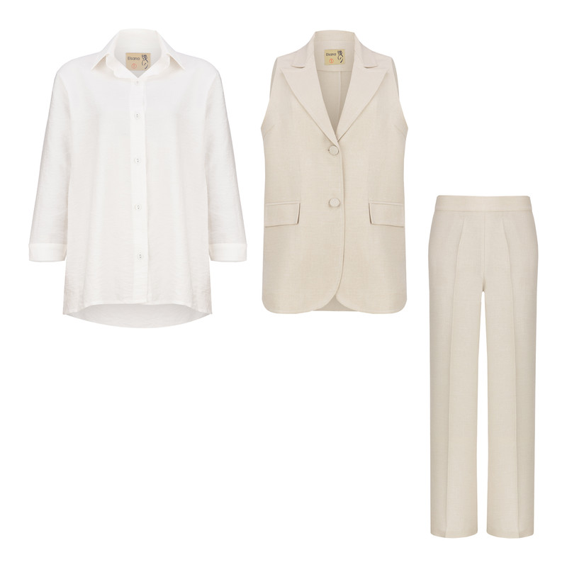 ست 3 تکه لباس زنانه السانا مدل ایلکان کد 211379