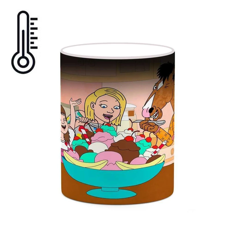 ماگ حرارتی کاکتی مدل کارتون BoJack Horseman کد mgh22346