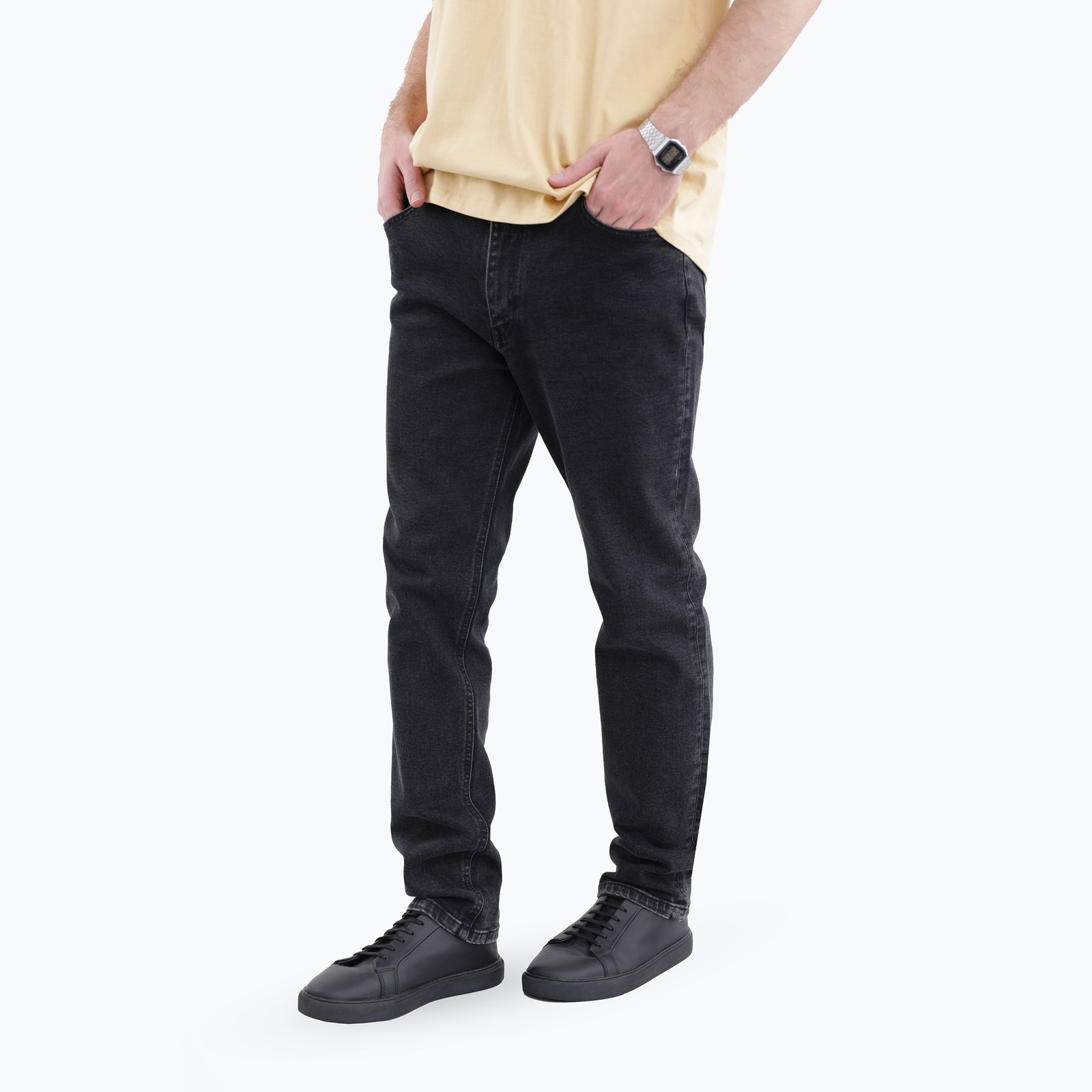 شلوار جین مردانه پاتن جامه مدل راسته 101121020311846 رنگ مشکی -  - 2