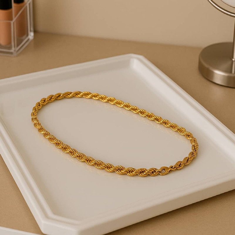 زنجیر زنانه مدل طنابی کد 014