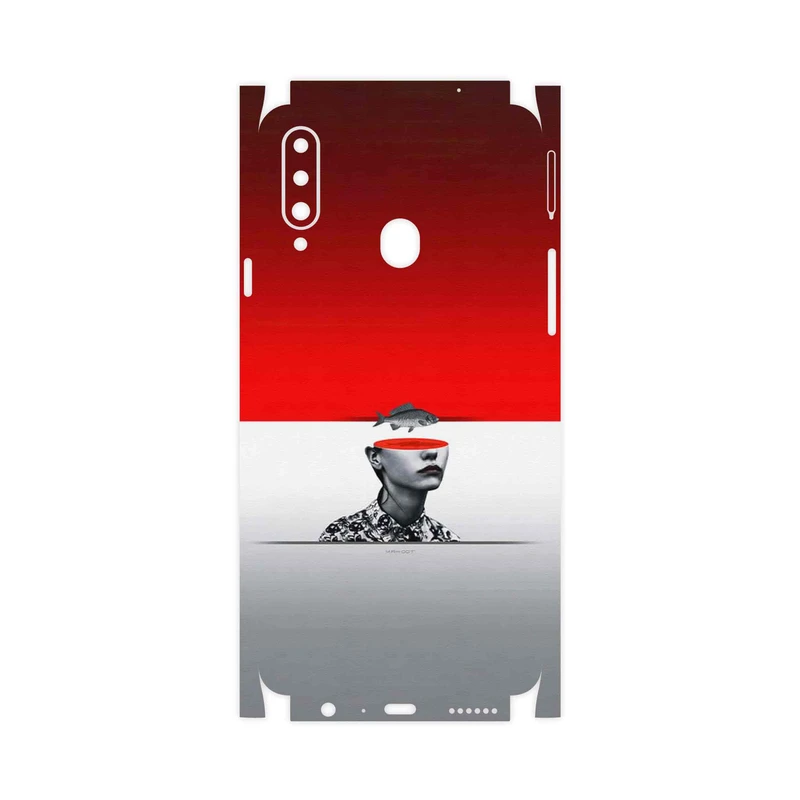 برچسب پوششی ماهوت مدل Collage of surreal Portrait of Women 1-FullSkin مناسب برای گوشی موبایل سامسونگ Galaxy A20s