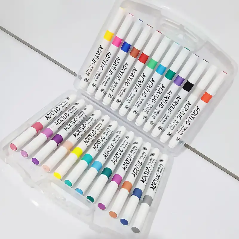 ماژیک چند منظوره مدل اکریلیک کد GA108 مجموعه 24 عددی