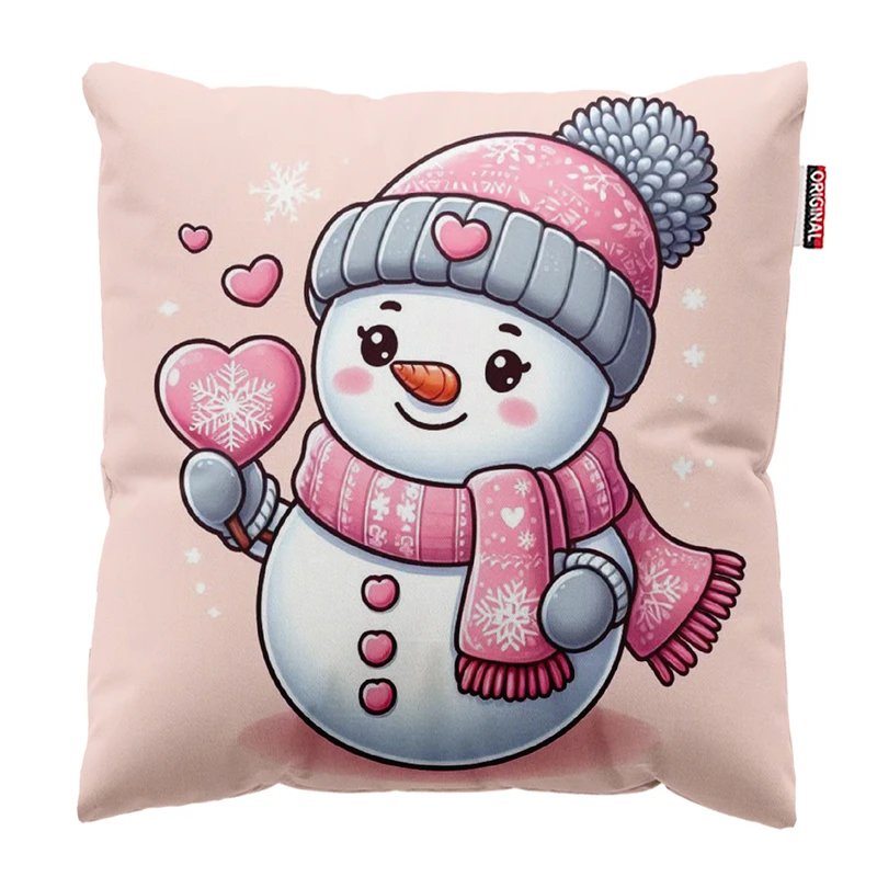 کوسن پاد آفرین مدل آدم برفی کد 537 سایز 30*30 سانتی متر