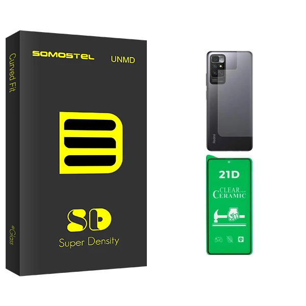 محافظ صفحه نمایش سرامیکی سوماستل مدل SD Pro مناسب برای گوشی موبایل شیائومی Redmi Note 11 4G به همراه محافظ پشت گوشی