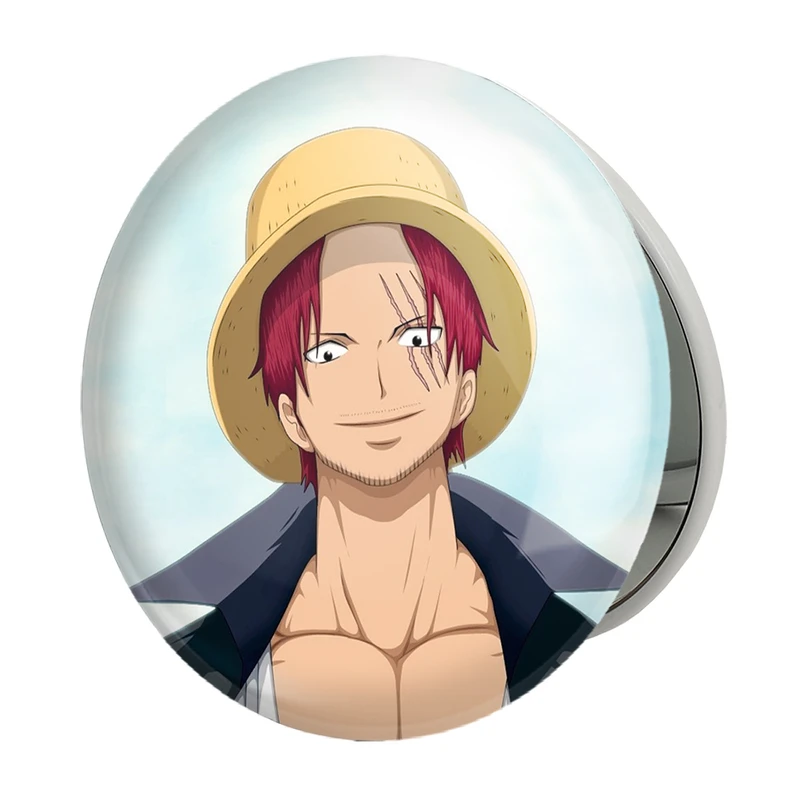 آینه جیبی خندالو طرح شنکس انیمه وان پیس One Piece مدل تاشو کد 11437 