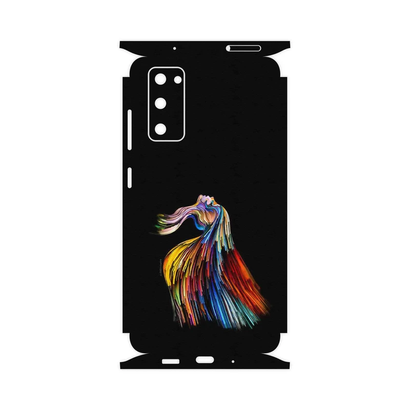 برچسب پوششی ماهوت مدل Rainbow Hair Digital Art-FullSkin مناسب برای گوشی موبایل سامسونگ Galaxy S20 FE