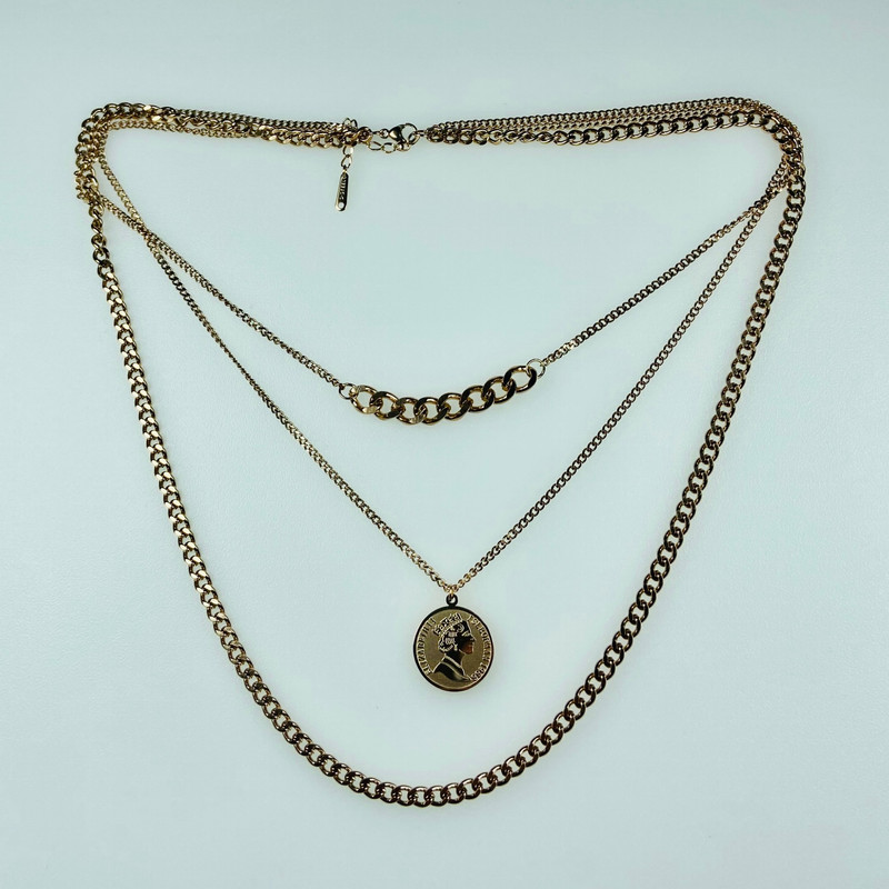 گردنبند دخترانه مدل سکه الیزابت گردنبند دخترانه مدل سکه الیزابت