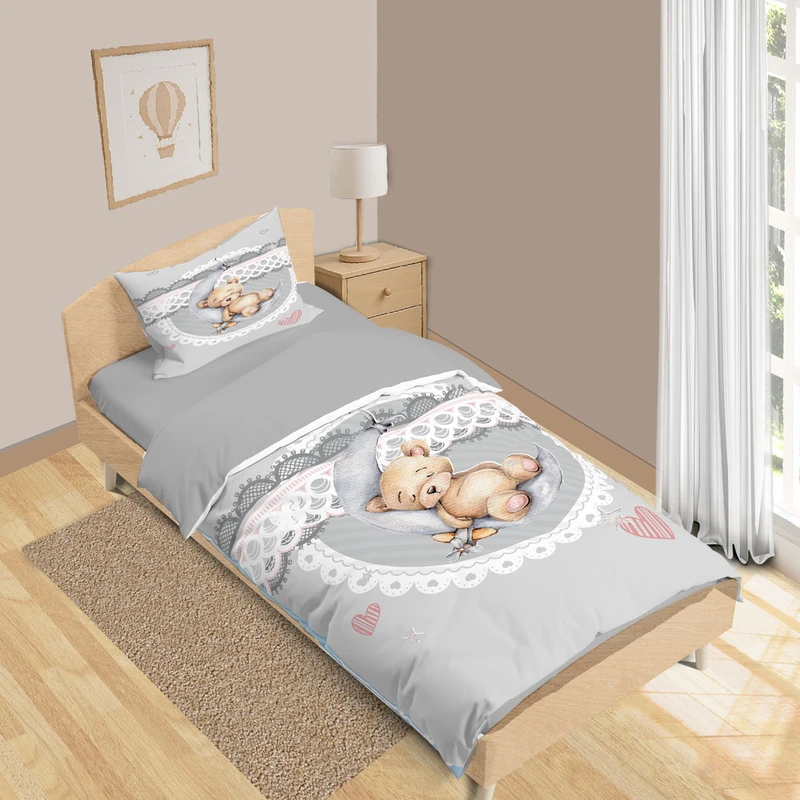 سرویس روتختی 1 نفره 5 تکه نوپه هوم طرح راه راه T6432