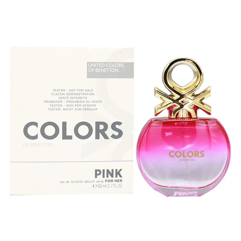 تستر ادو تویلت زنانه بنتون مدل PINK با رایحه شیرین حجم 80 میلی‌ لیتر