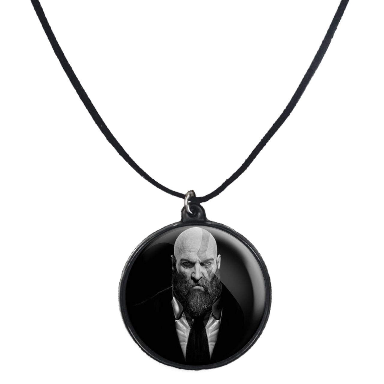 گردنبند پرمانه طرح خدای جنگ کد pmb.1711 مدل دو طرفه