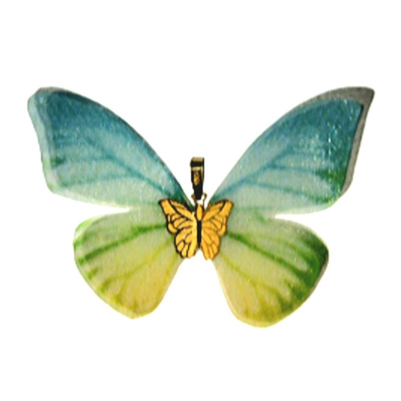آویز گردنبند طلا 18 عیار زنانه مدل پروانه کد K014