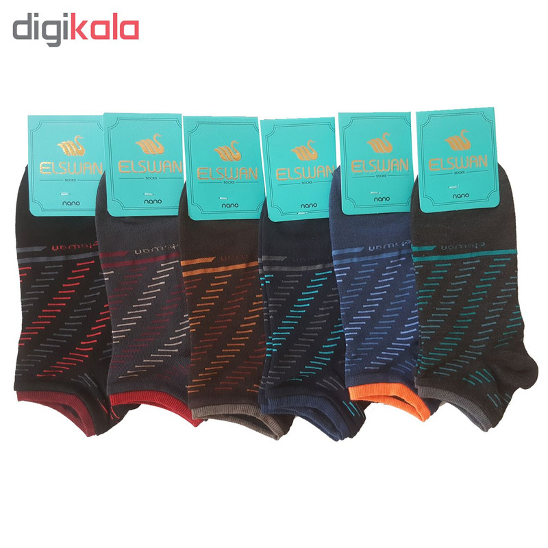 جوراب ال سون طرح ماراتن کد PH49 مجموعه 6 عددی