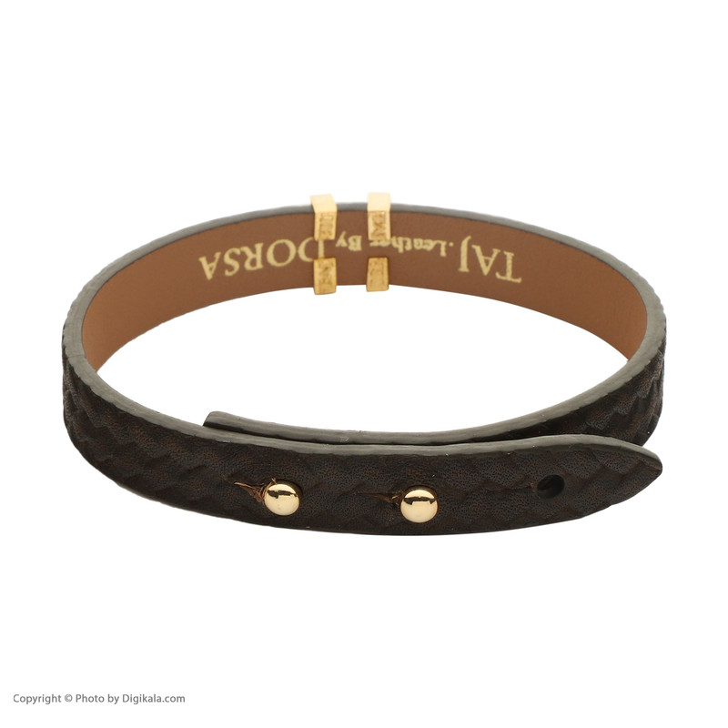 دستبند طلا 18 عیار مردانه تاج مدل G261B