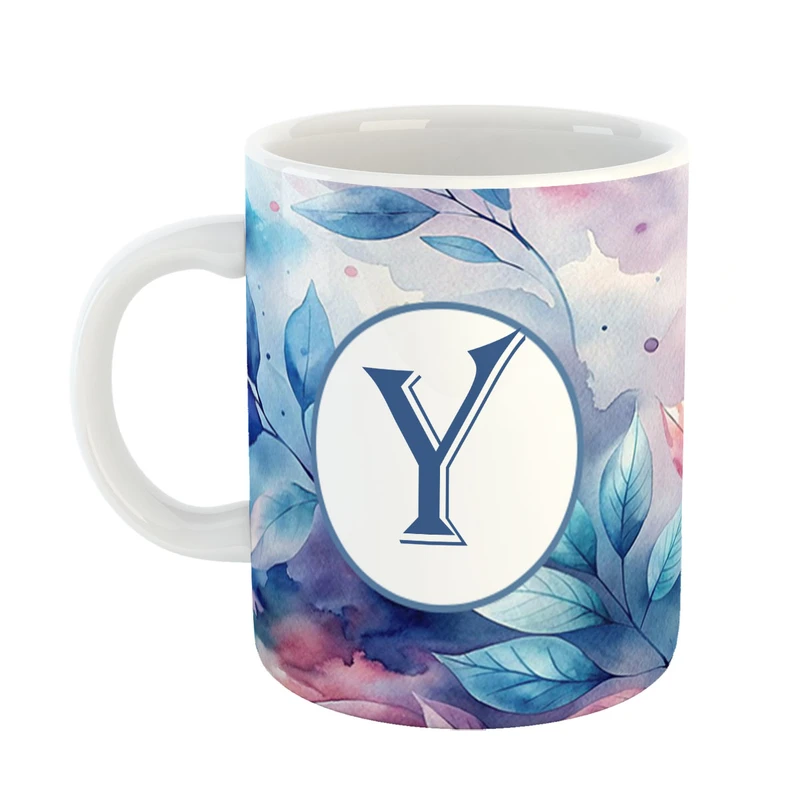 ماگ پادآفرین مدل فانتزی طرح حرف Y کد 25