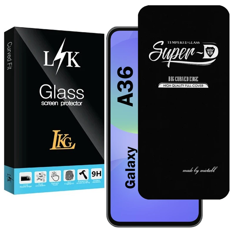 محافظ صفحه نمایش شیشه ای ال کا جی مدل SupD-Lk مناسب برای گوشی موبایل سامسونگ Galaxy A36
