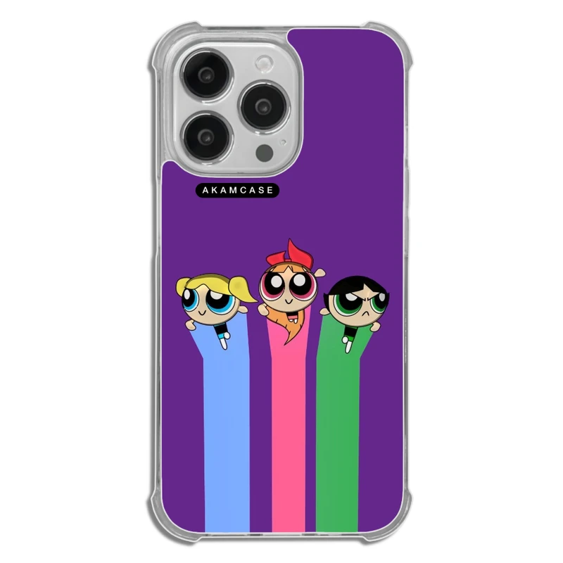 کاور آکام مدل AMCWTA13PRO-POWERPUFF GIRLS13 مناسب برای گوشی موبایل اپل iPhone 13 Pro