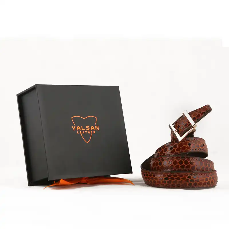 کمربند زنانه چرم یلسان مدل آتیس کد MRV-asl-052