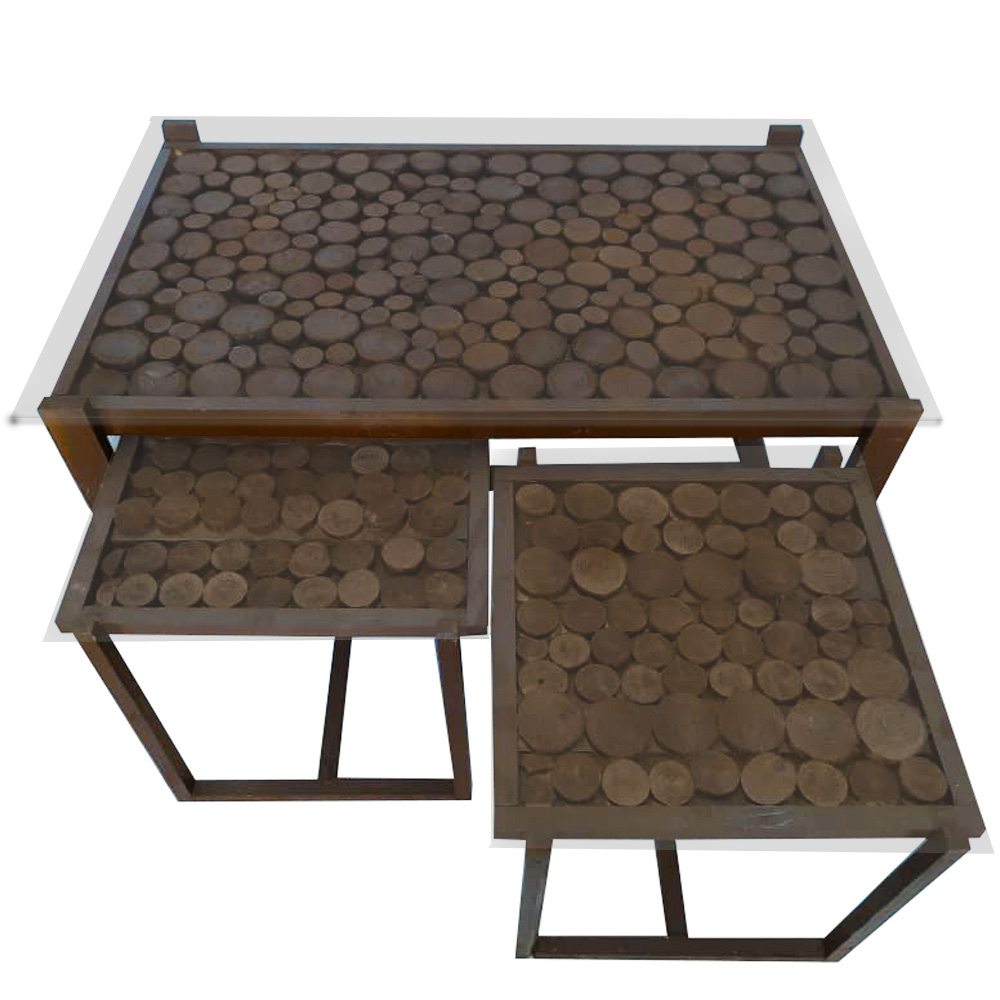 میز عسلی مدل m21 مجموعه سه عددی