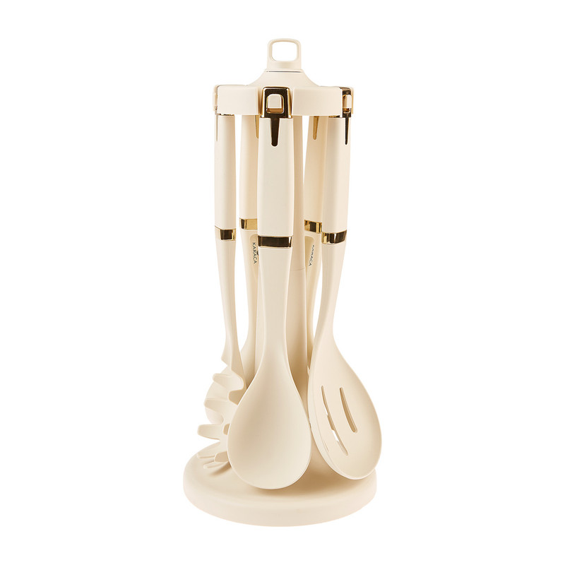 سرویس کفگیر و ملاقه 6 پارچه کاراجا مدل VANILLA