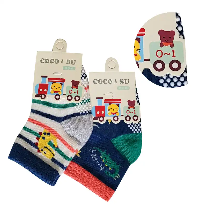 جوراب بچگانه کوکو بی یو مدل 0-1 کد 7-05007 بسته 2 عددی