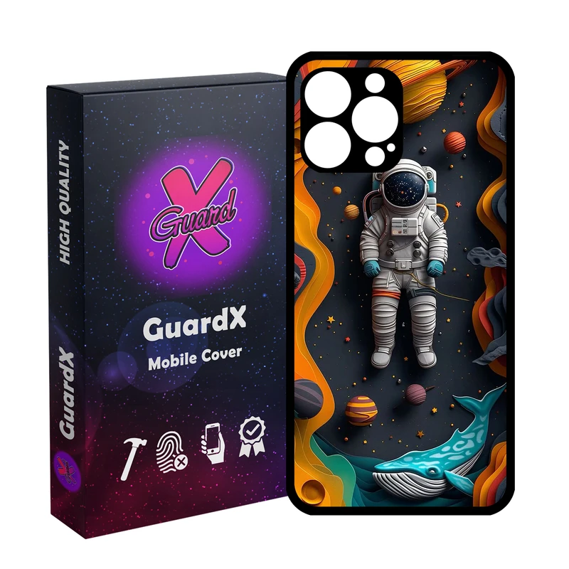 کاور گارد ایکس طرح فضانورد مدل Glass10763 مناسب برای گوشی موبایل اپل iPhone 13 Pro Max