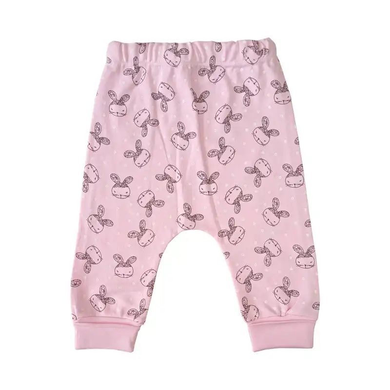 ست 3 تکه لباس نوزادی مدل خرگوش رنگ صورتی