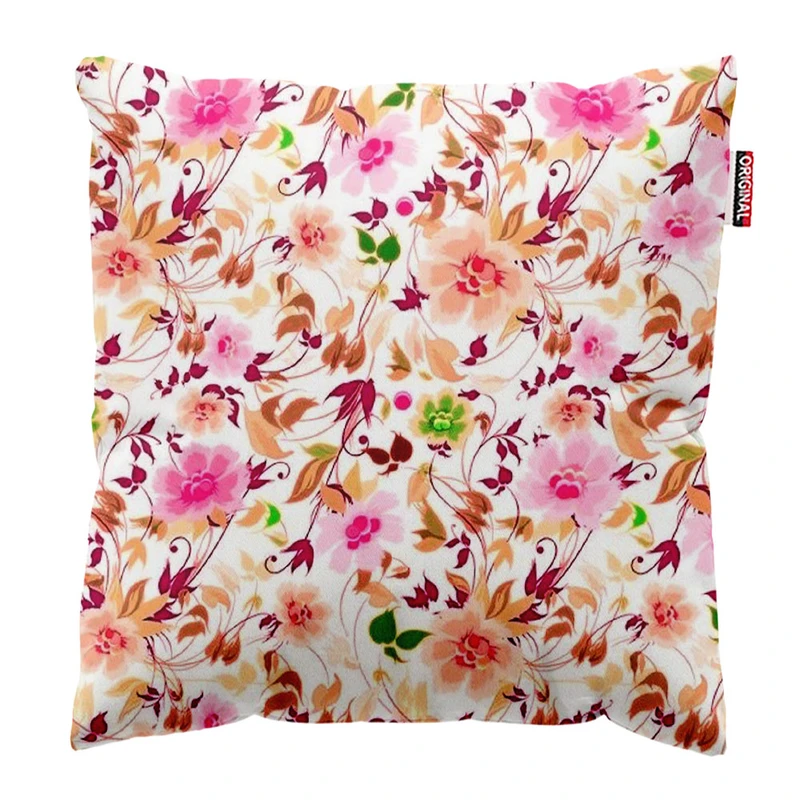 کوسن پاد آفرین طرح گل کد 2434 سایز 40*40 سانتی متر